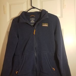 Small ll bean zip up fleece womens